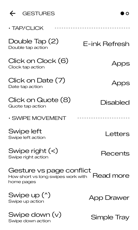Gestures