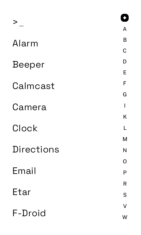App Drawer